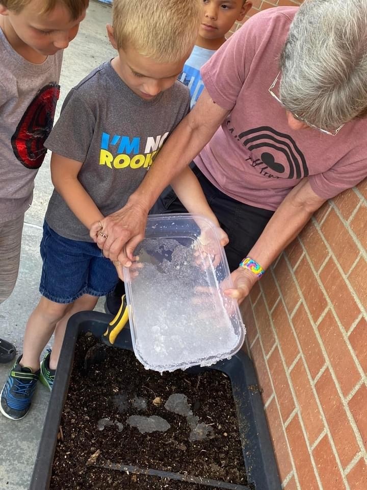 pouring polymers into our flower gardens